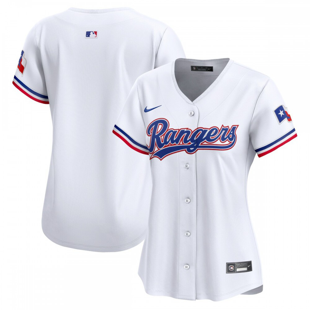 Texas Rangers Women's Home Limited Jersey - White-Pro Kit Vault | Brand New 26/27 Sports Jerseys